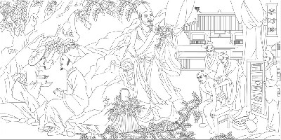 中醫(yī)文化浮雕雕塑原創(chuàng)手繪設(shè)計稿