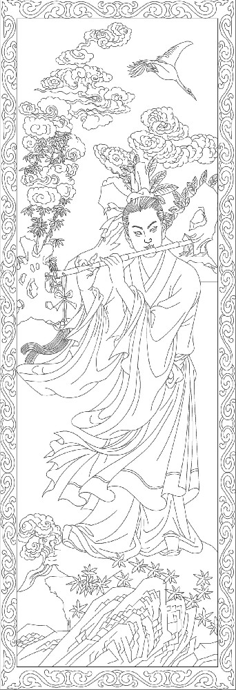 人文歷史浮雕雕塑原創(chuàng)手繪設計稿